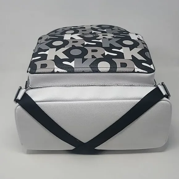 New! Michael Kors Cooper MK Signature Black Multi Commuter Backpack - Picture 9 of 9